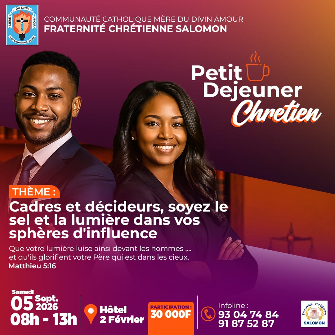 Petit Déjeuner Chrétien : Cadres et Décideurs, Soyez le Sel et la Lumière
